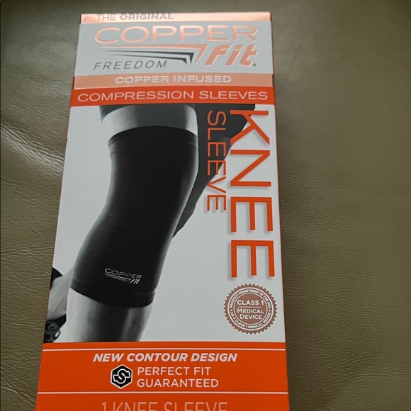 NIB!!Copper Fit Black Knee Sleeve XL (16”-17”) - Picture 1 of 5